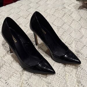 NWOT Express Black Textured Women's Heels